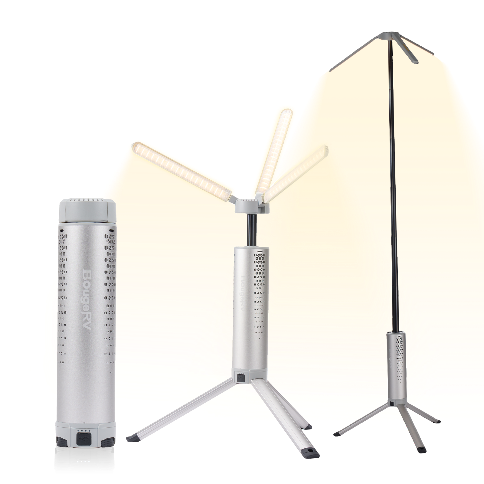 BougeRV Portable Telescopic Camping Lantern – 102H Runtime