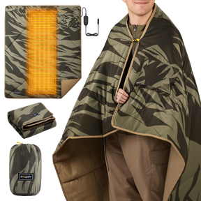 BougeRV 12V Outdoor Heated Blanket-5 Heat Settings, APP Remote Control(Green)