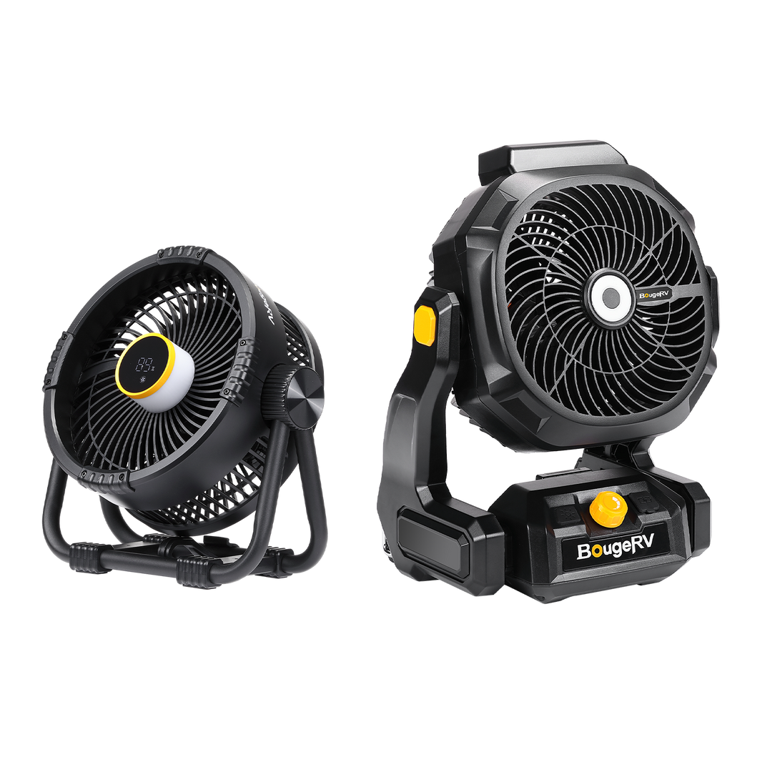 BougeRV F02 Portable Cordless Jobsite Outdoor Fan With 144Wh Battery