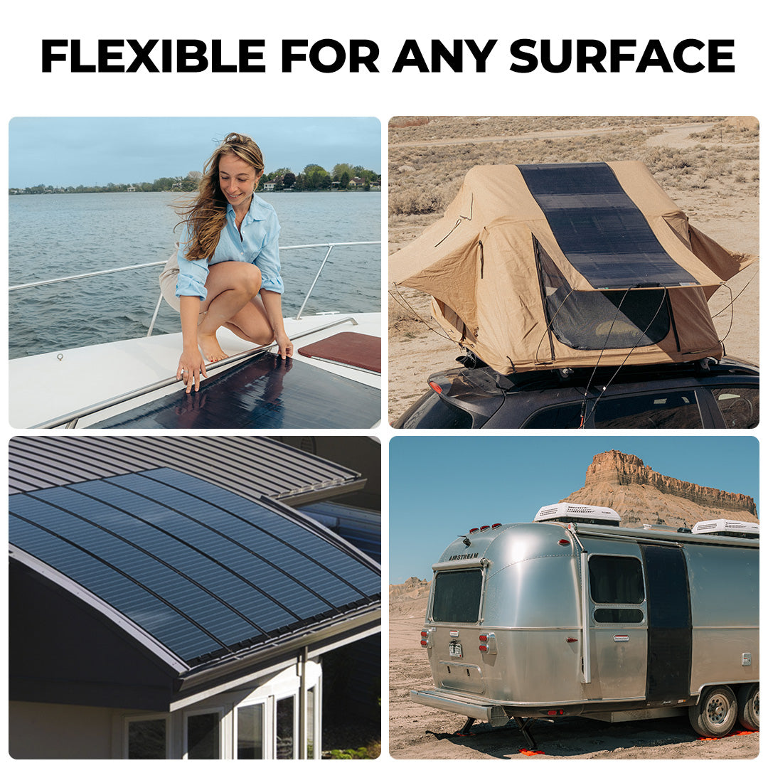 Yuma 100 Watt Flexible Solar Panel with Adhesive Backing – BougeRV UK