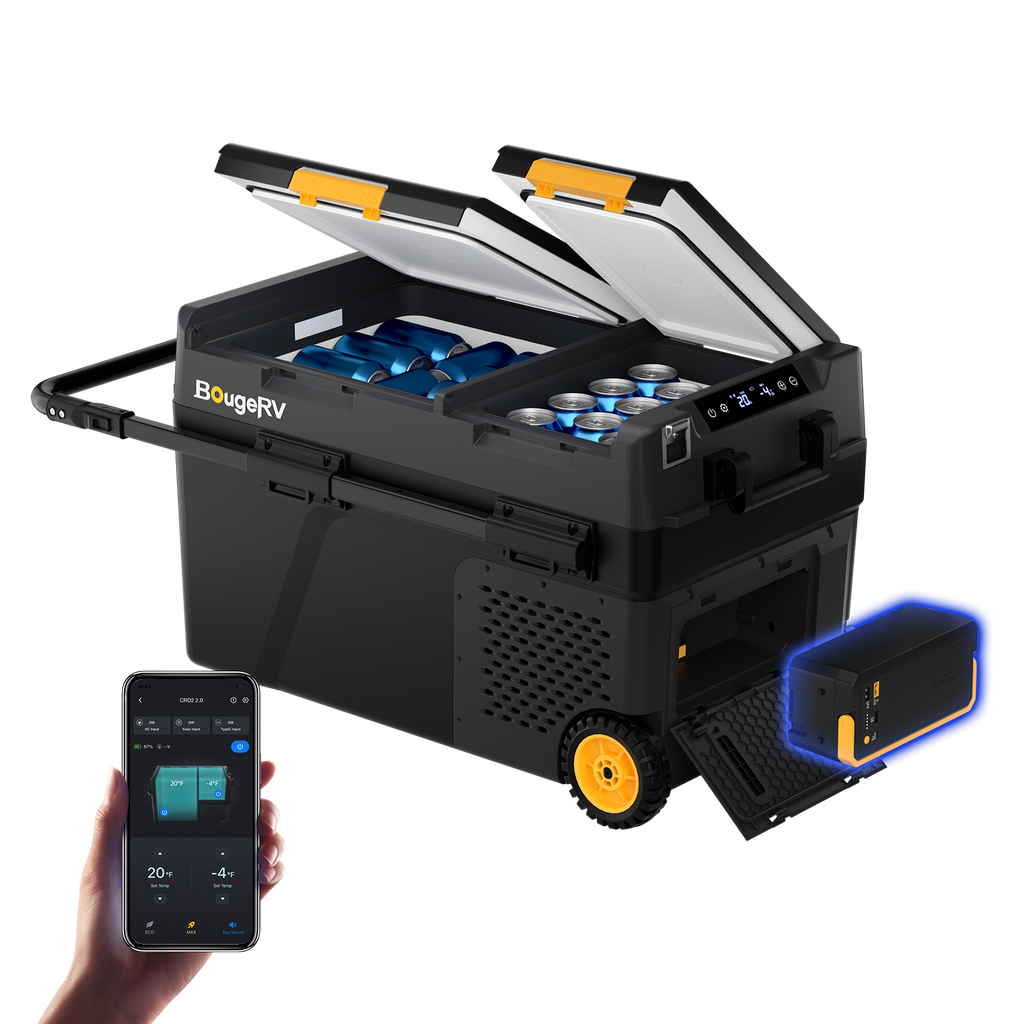 CRD2 V2.0 Dual Zone 12V Portable Fridge 240Wh Battery