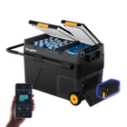 BougeRV New CRD2 V2.0 49L Dual Zone 12V Portable Fridge with 240WH Battery
