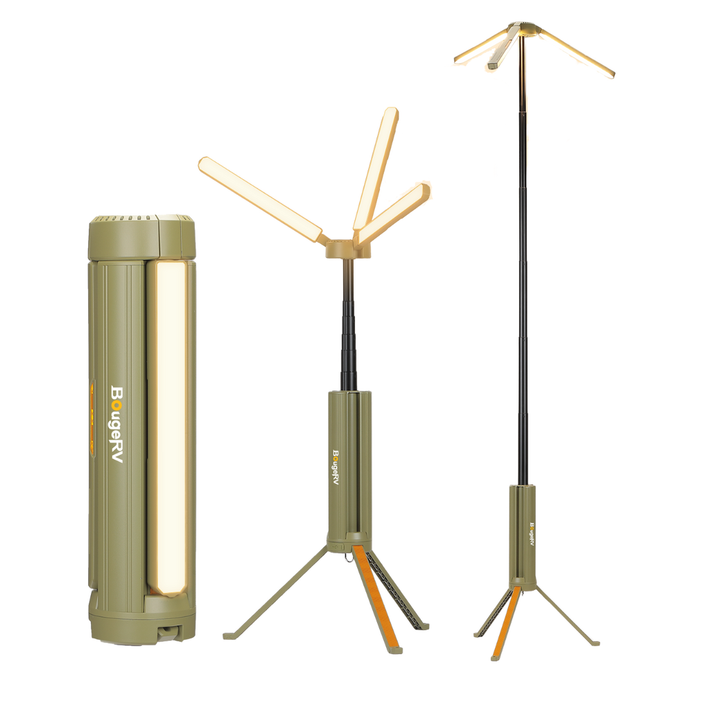 BougeRV New Outdoor Portable Telescopic Camping Lantern