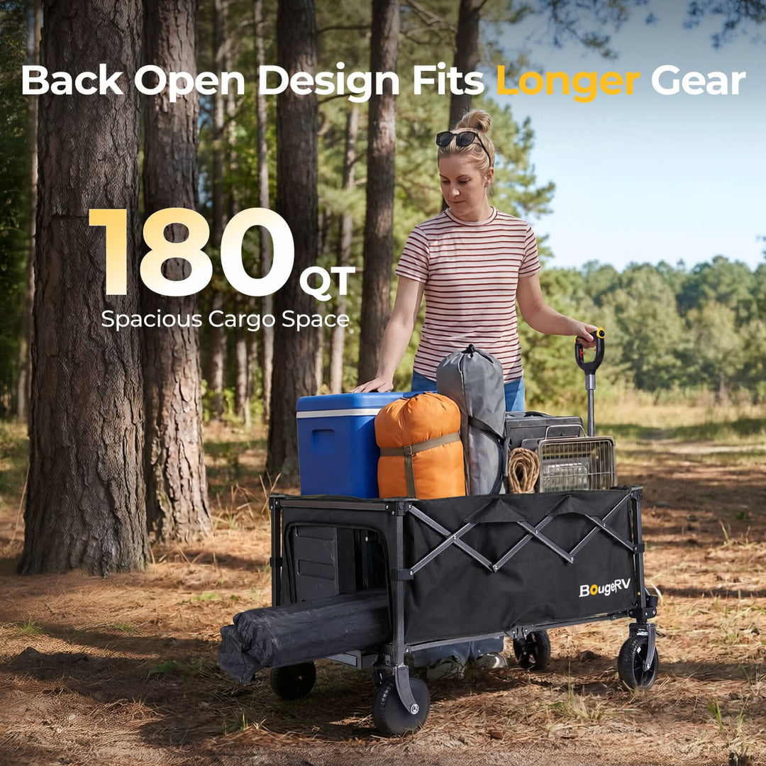 BougeRV LiteRover Foldable Utility Electric Wagon for Camping