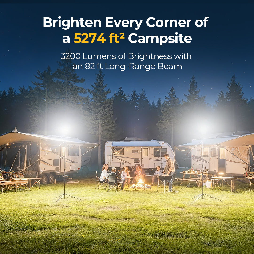 BougeRV Wide-Area Outdoor Camping Telescoping Light – BougeRV UK