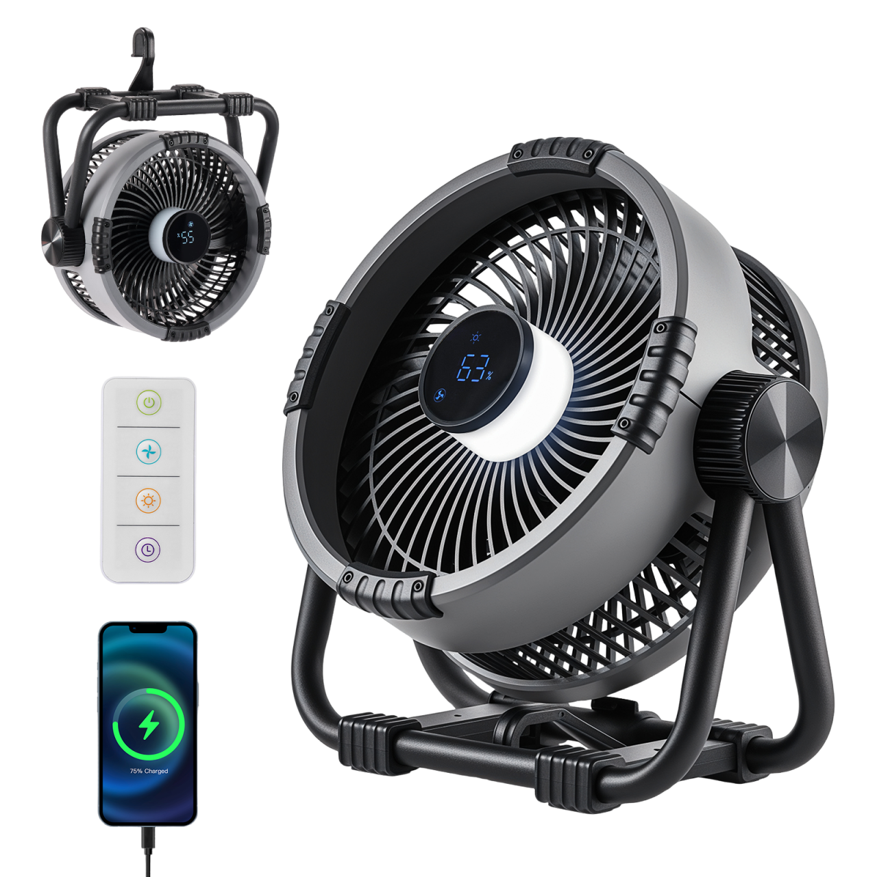 BougeRV Portable 20,000mAh Cordless Battery Fan