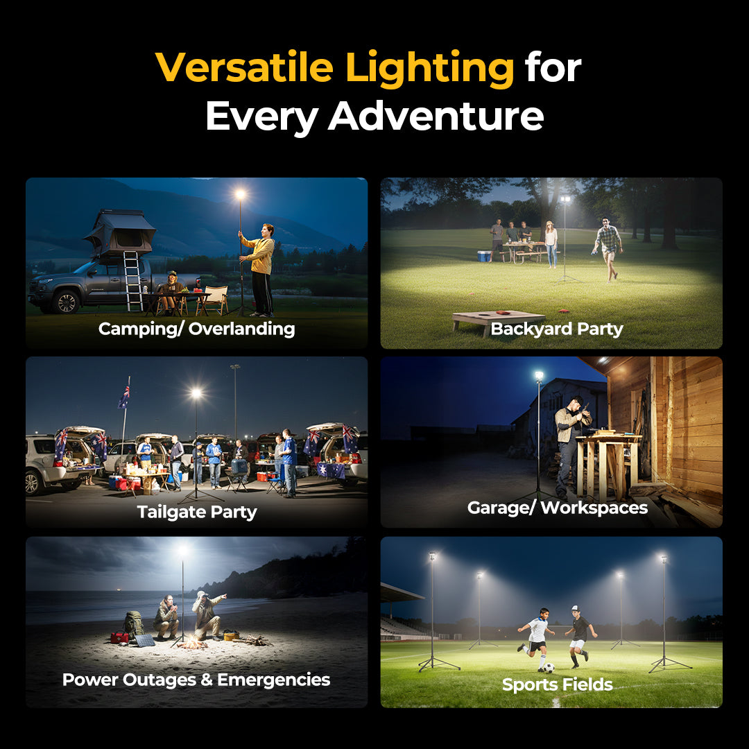 BougeRV Wide-Area Outdoor Camping Telescoping Light – BougeRV UK