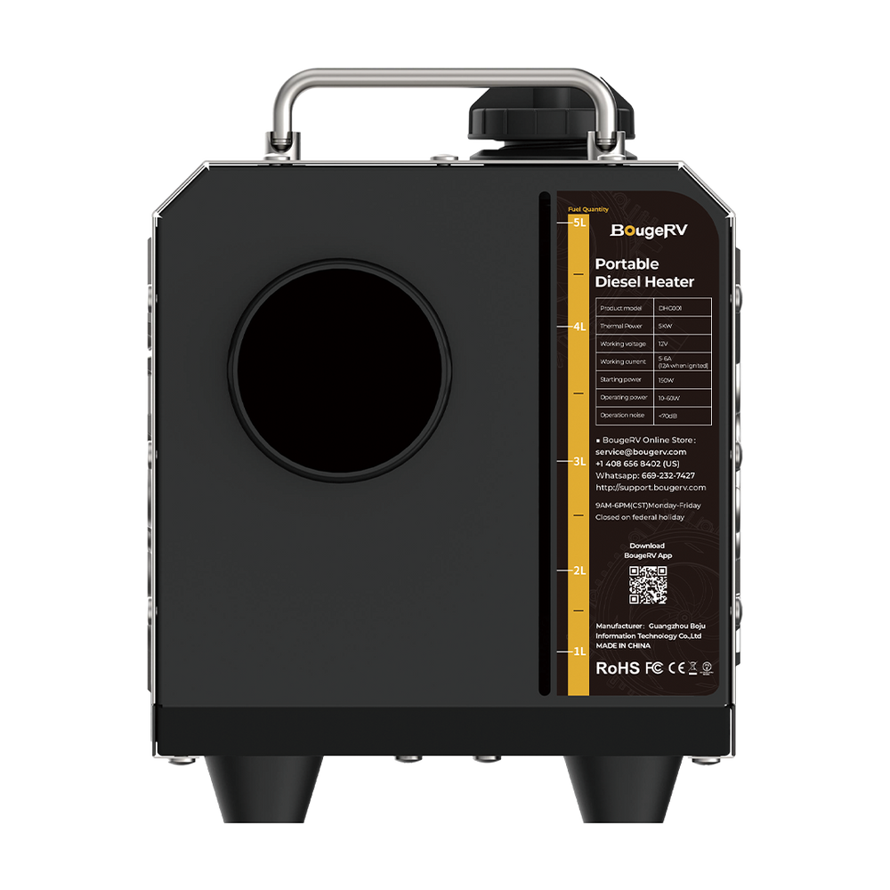 BougeRV portable diesel heater for van 