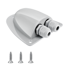 Gray Solar Weatherproof Double Cable Entry Gland