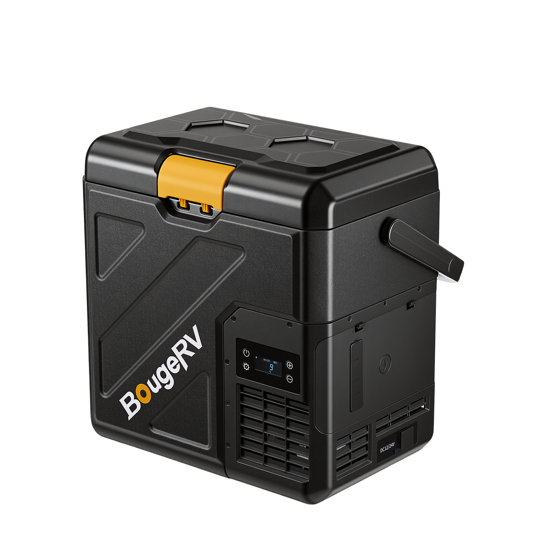 BougeRV New CRH20 20L 12V Portable Car Fridge with 240Wh Battery