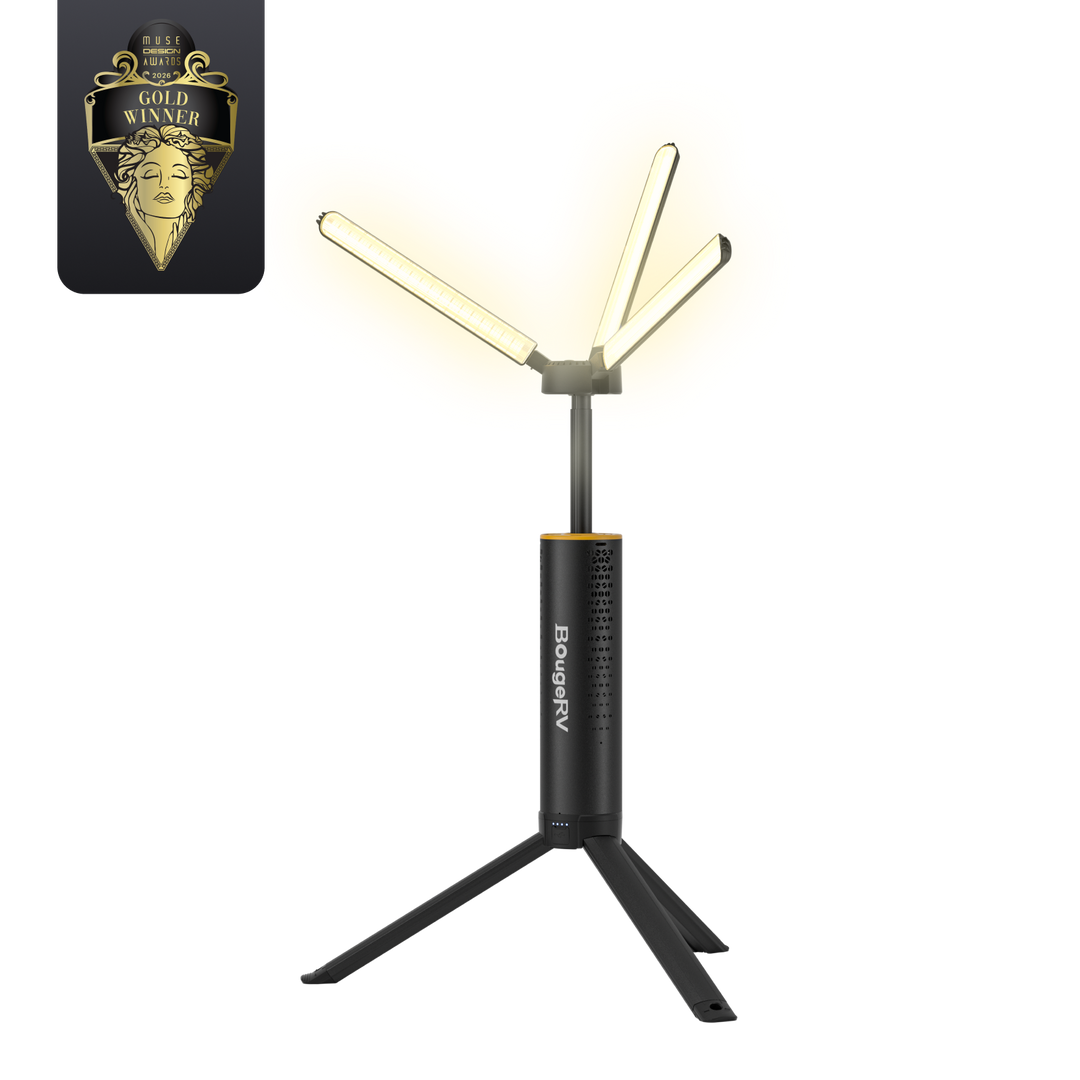 BougeRV Portable Telescopic Camping Lantern – 102H Runtime