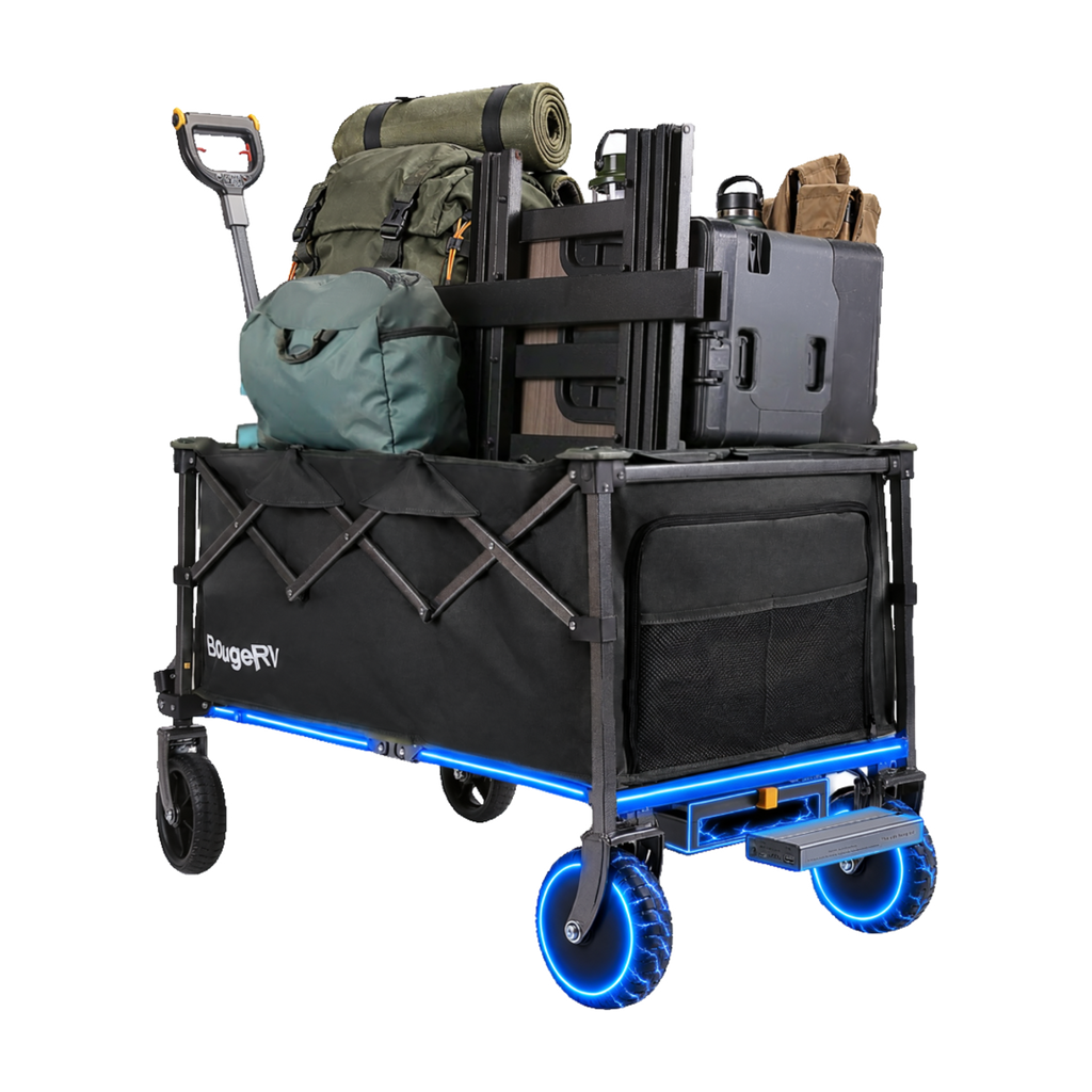 BougeRV LiteRover Foldable Utility Electric Wagon for Camping