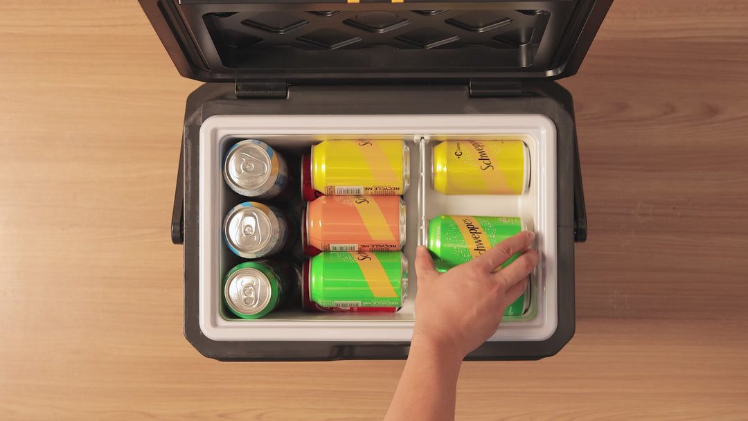 BougeRV New CRH20 20L 12V Portable Car Fridge with 240Wh Battery