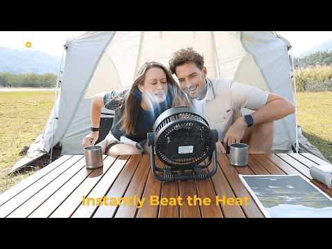 BougeRV F01 Portable 20,000mAh Cordless Battery Outdoor Fan Green